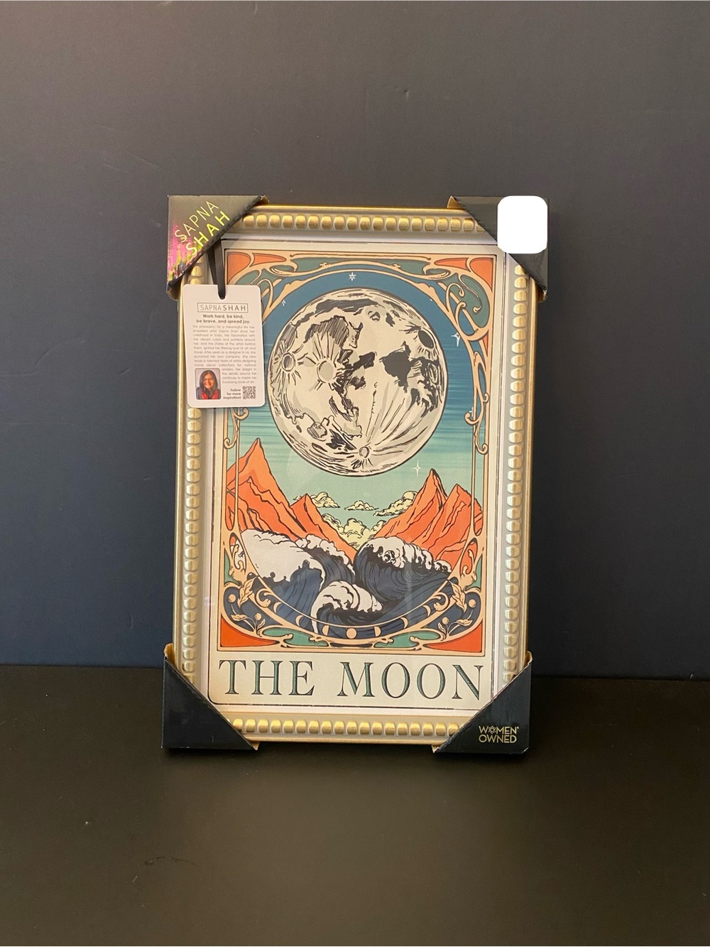 Sapna Shah The Moon Framed Wall Art - 18x12